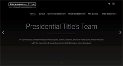 Desktop Screenshot of presidentialtitle.com